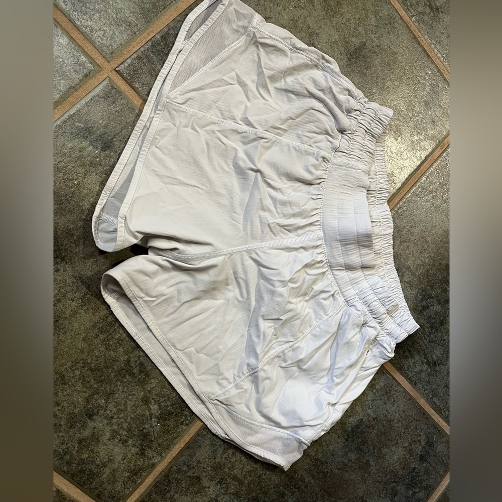 White lulu lemon hotty hot shorts!